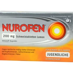 NUROFEN 200 mg Schmelztabletten Lemon 12 St