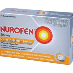 NUROFEN 200 mg Schmelztabletten Lemon 24 St