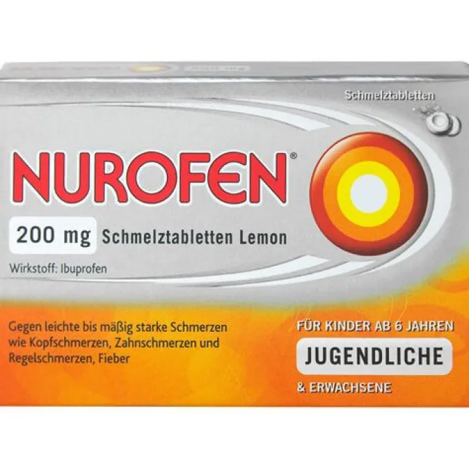 NUROFEN 200 mg Schmelztabletten Lemon 24 St