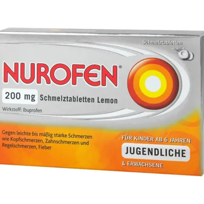 NUROFEN 200 mg Schmelztabletten Lemon 24 St