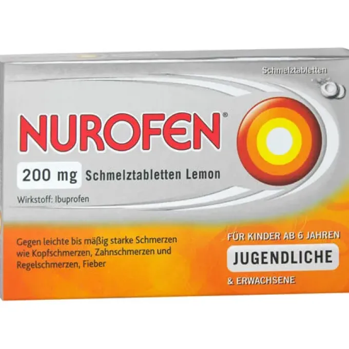 NUROFEN 200 mg Schmelztabletten Lemon 24 St
