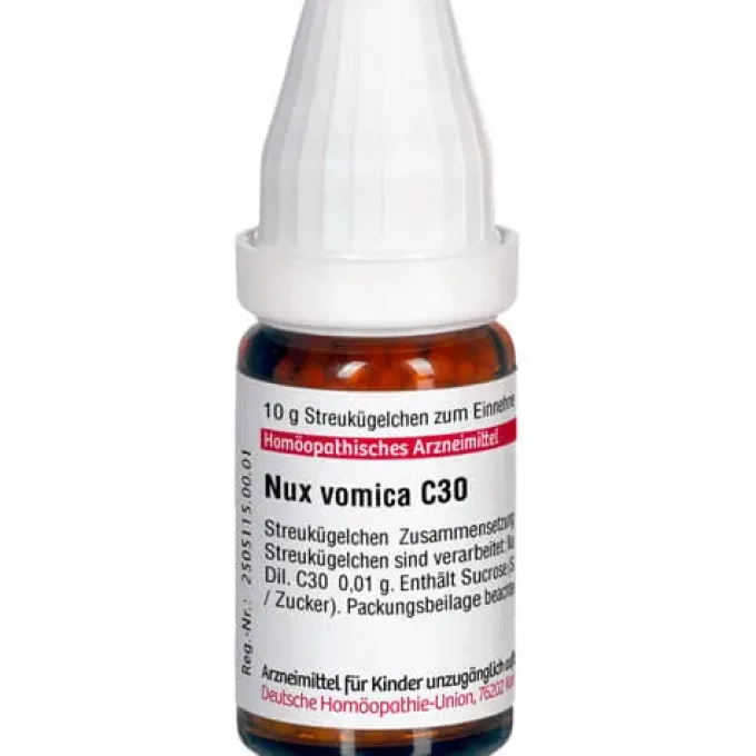 NUX VOMICA C 30 Globuli 10 g