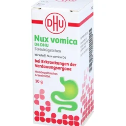 NUX VOMICA D 6 DHU Glob.bei Erkr.d.Verdauungsorg. 10 g