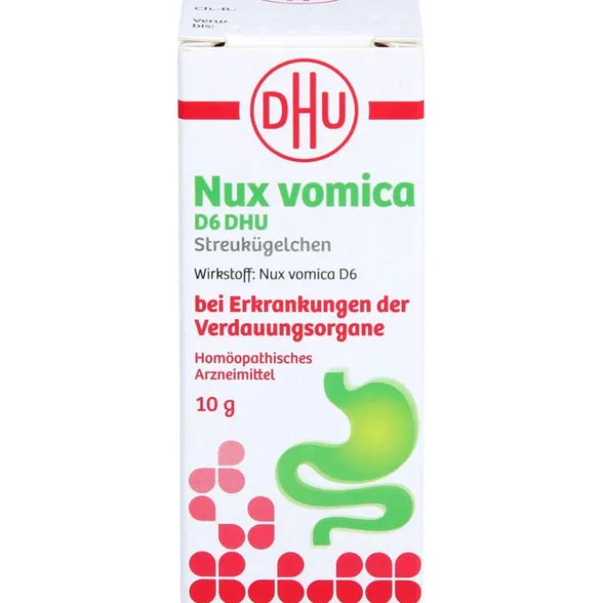 NUX VOMICA D 6 DHU Glob.bei Erkr.d.Verdauungsorg. 10 g