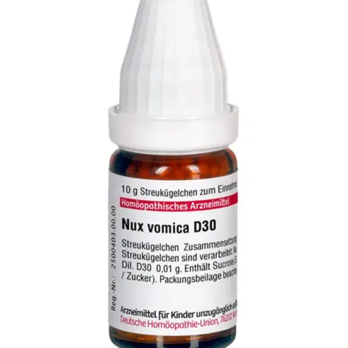 NUX VOMICA D 30 Globuli 10 g