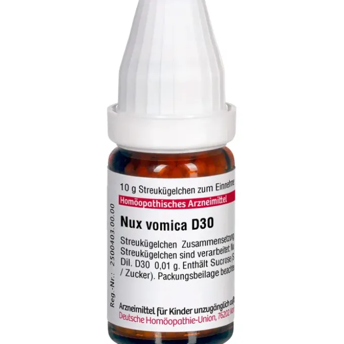 NUX VOMICA D 30 Globuli 10 g