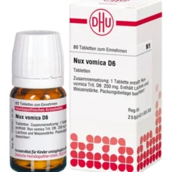 NUX VOMICA D 6 Tabletten 80 St