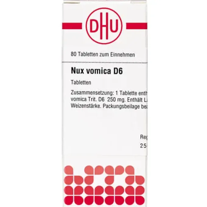 NUX VOMICA D 6 Tabletten 80 St
