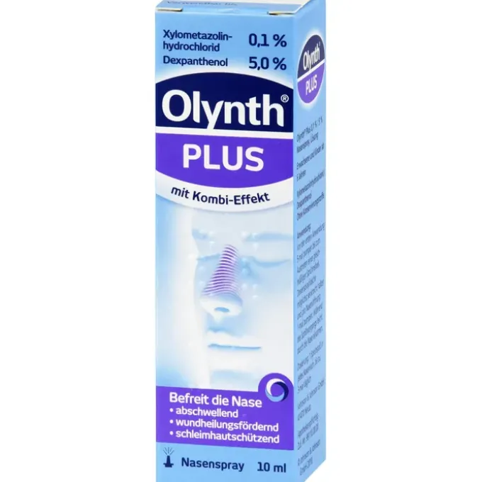 OLYNTH Plus 0,1%/5% für Erw.Nasenspray o.K. 10 ml