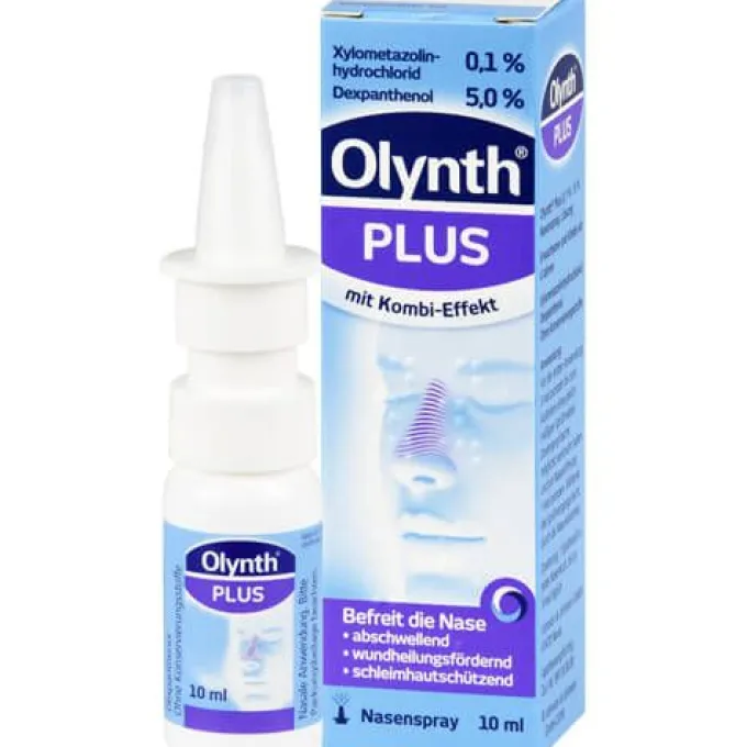 OLYNTH Plus 0,1%/5% für Erw.Nasenspray o.K. 10 ml