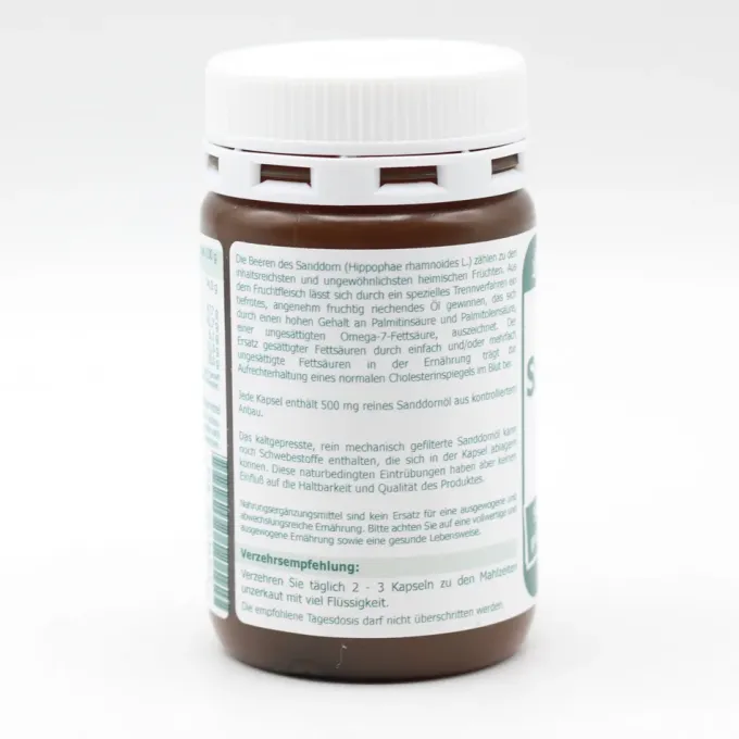 OMEGA 7 Sanddornöl 500 mg Bio Kapseln 100 Stück