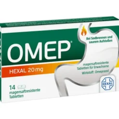 OMEP HEXAL 20 mg magensaftresistente Tabletten 14 St