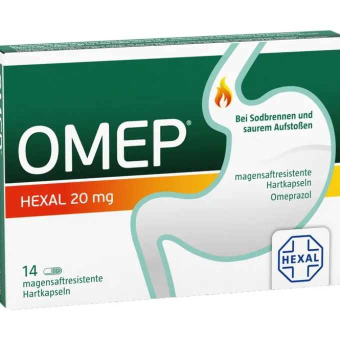 OMEP HEXAL 20 mg magensaftresistente Hartkapseln 14 St