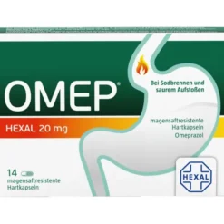 OMEP HEXAL 20 mg magensaftresistente Hartkapseln 14 St