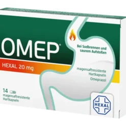 OMEP HEXAL 20 mg magensaftresistente Hartkapseln 14 St