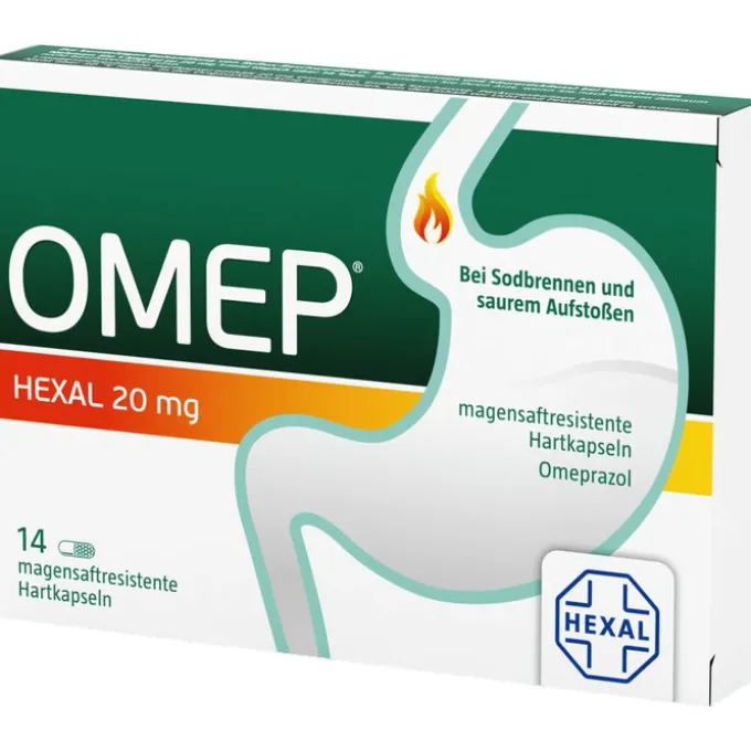OMEP HEXAL 20 mg magensaftresistente Hartkapseln 14 St