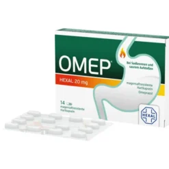 OMEP HEXAL 20 mg magensaftresistente Hartkapseln 14 St