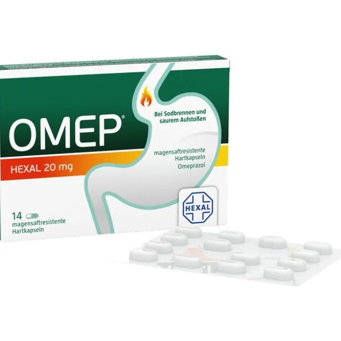 OMEP HEXAL 20 mg magensaftresistente Hartkapseln 14 St