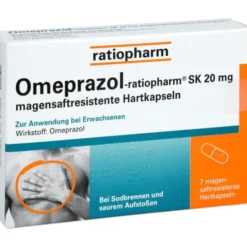 OMEPRAZOL-ratiopharm SK 20 mg magensaftr.Hartkaps. 7 St