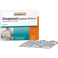 OMEPRAZOL-ratiopharm SK 20 mg magensaftr.Hartkaps. 14 St