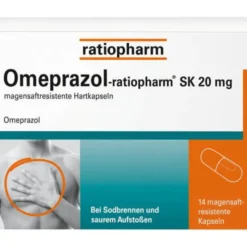 OMEPRAZOL-ratiopharm SK 20 mg magensaftr.Hartkaps. 14 St