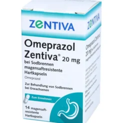 OMEPRAZOL Zentiva 20 mg bei Sodbrennen 14 St