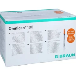 OMNICAN Insulinspr.1 ml U100 m.Kan.0,30x8 mm einz. 100 St