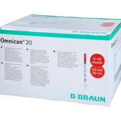 OMNICAN Insulinspr.0,5 ml U40 m.Kan.0,30x8 mm ein. 100 St