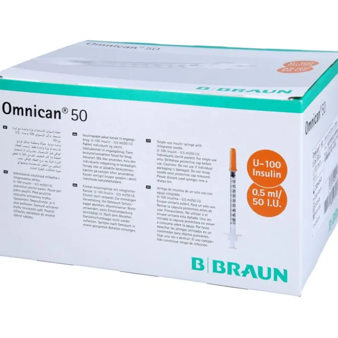 OMNICAN Insulinspr.0,5 ml U100 m.Kan.0,30x12 mm e. 100 St