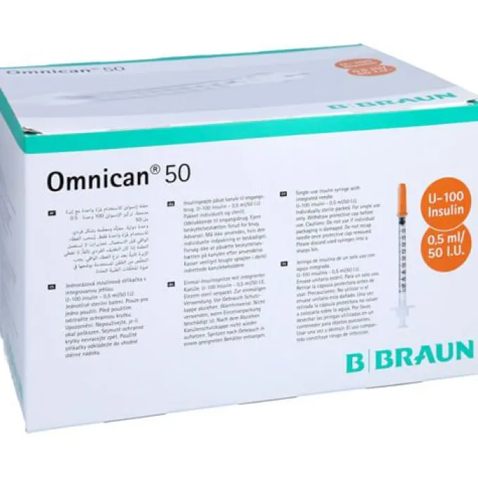 OMNICAN Insulinspr.0,5 ml U100 m.Kan.0,30x12 mm e. 100 St