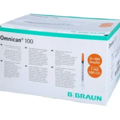 OMNICAN Insulinspr.1 ml U100 m.Kan.0,30x12 mm ein. 100X1 St