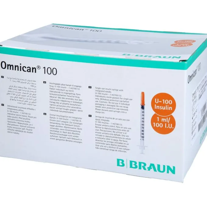 OMNICAN Insulinspr.1 ml U100 m.Kan.0,30x12 mm ein. 100X1 St