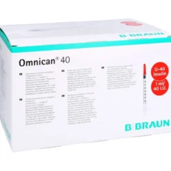 OMNICAN Insulinspr.1 ml U40 m.Kan.0,30x12 mm einz. 100 St