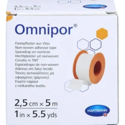 OMNIPOR Fixierpflaster Vlies 2,5 cmx5 m 1 St
