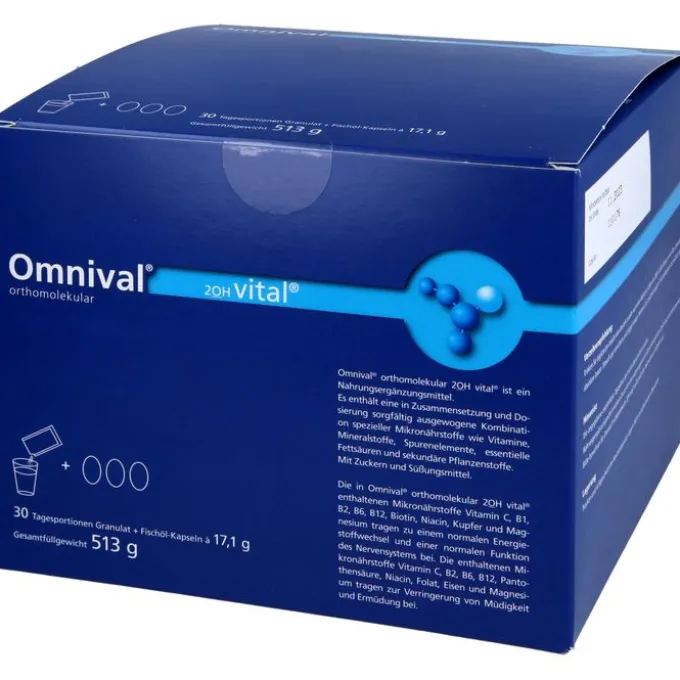 OMNIVAL orthomolekul.2OH vital 30 TP Gran.+Kaps. 1 Stück