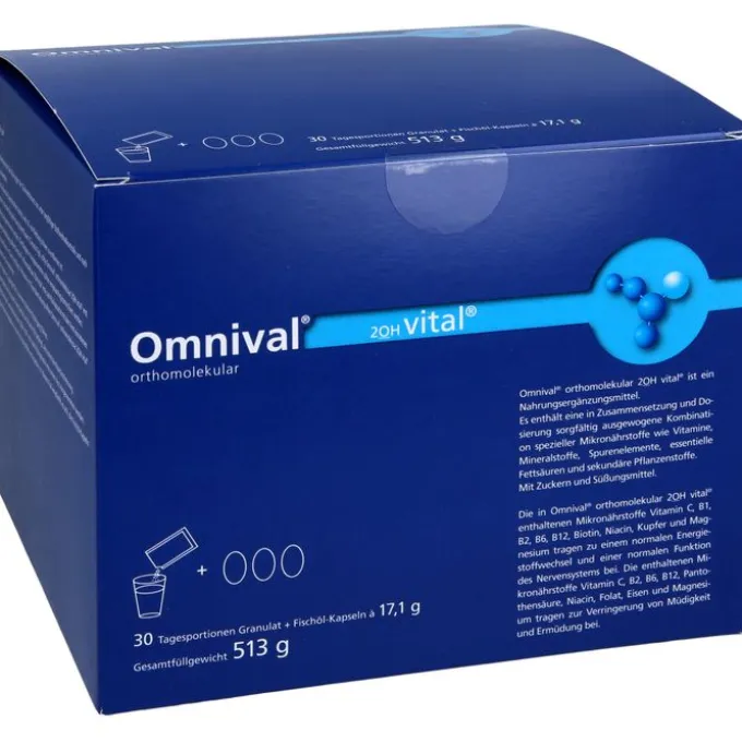 OMNIVAL orthomolekul.2OH vital 30 TP Gran.+Kaps. 1 Stück