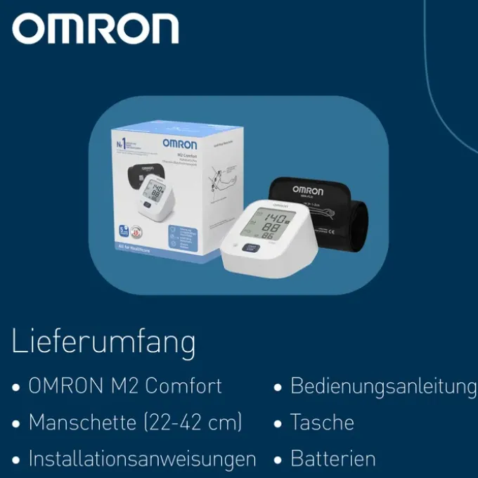 OMRON M2 Comfort Oberarm Blutdruckmessgerät 1 St