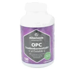 OPC TRAUBENKERNEXTRAKT hochdosiert+Vitamin C Kaps. 180 Stück