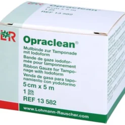OPRACLEAN Mullbinde z.Tampon.m.Jodoform 5 cmx5 m 1 St