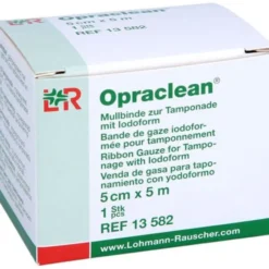 OPRACLEAN Mullbinde z.Tampon.m.Jodoform 5 cmx5 m 1 St