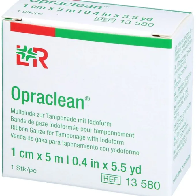 OPRACLEAN Mullbinde z.Tampon.m.Jodoform 1 cmx5 m 1 St