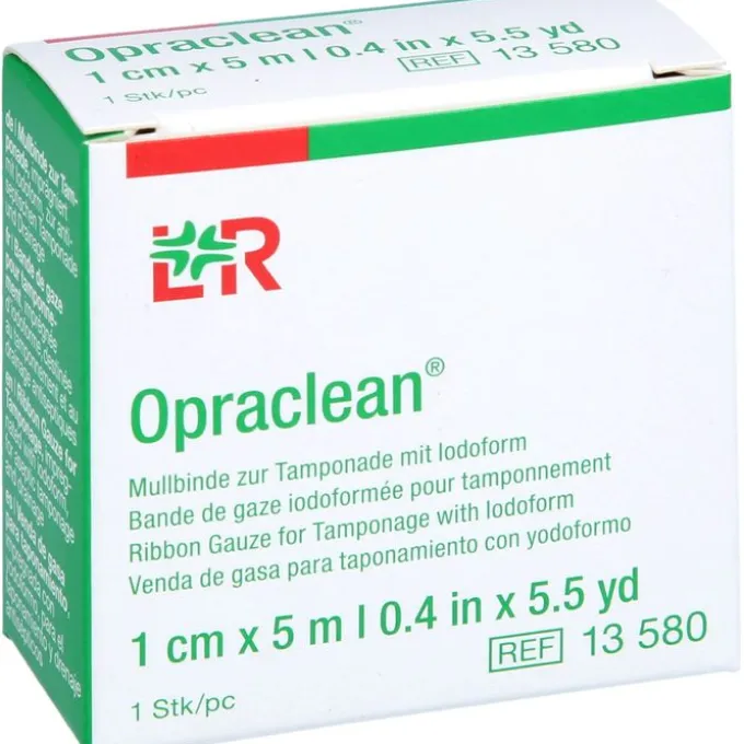 OPRACLEAN Mullbinde z.Tampon.m.Jodoform 1 cmx5 m 1 St