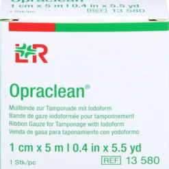 OPRACLEAN Mullbinde z.Tampon.m.Jodoform 1 cmx5 m 1 St