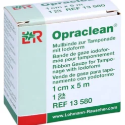 OPRACLEAN Mullbinde z.Tampon.m.Jodoform 1 cmx5 m 1 St
