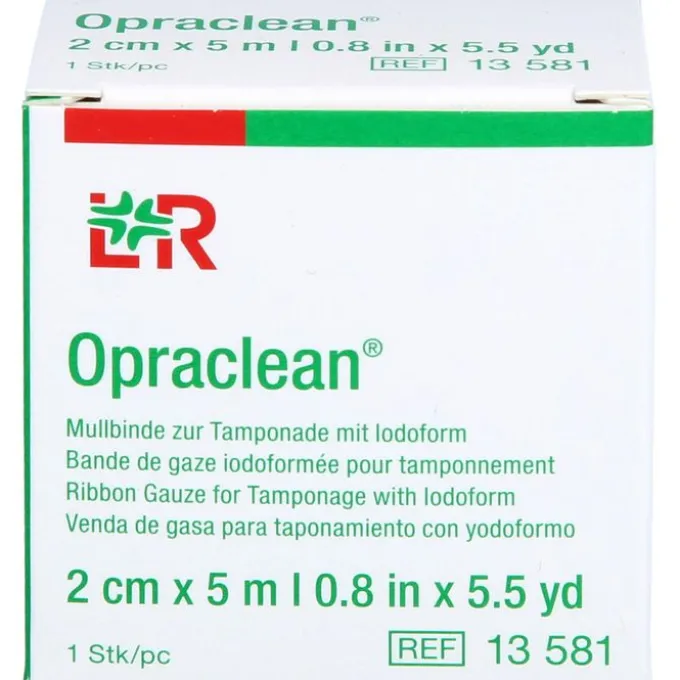 OPRACLEAN Mullbinde z.Tampon.m.Jodoform 2 cmx5 m 1 St