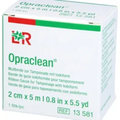 OPRACLEAN Mullbinde z.Tampon.m.Jodoform 2 cmx5 m 1 St