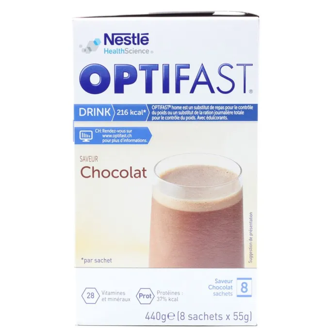 OPTIFAST home Drink Schokolade Pulver 8 Stück