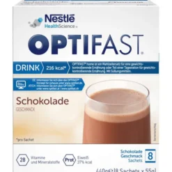 OPTIFAST home Drink Schokolade Pulver 8 Stück