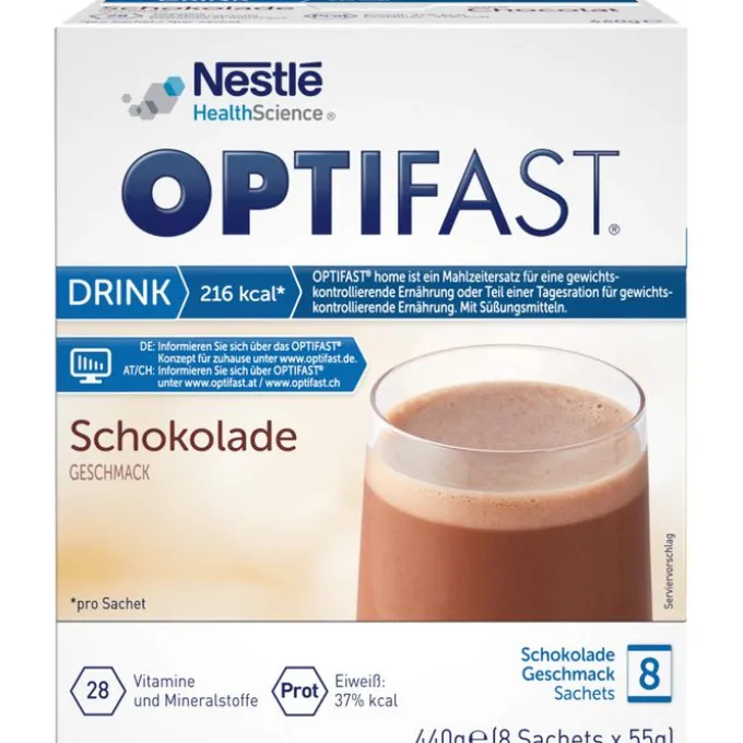 OPTIFAST home Drink Schokolade Pulver 8 Stück