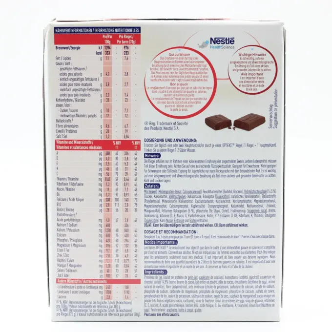 OPTIFAST Riegel Schokolade 6X70 g